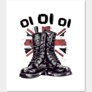 Oi Oi Oi Punk Rock With Combat Boots - Oi Punk Posters and Art